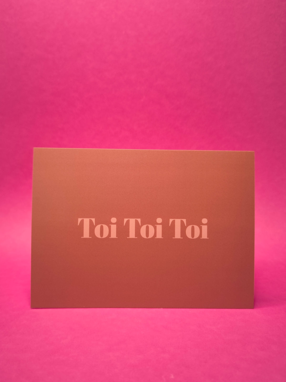 Toi Toi Toi Postkarte | Viel Glück Grußkarte | Glückwunschkarte | Good Luck Card | Mutmacher Karte | Kleine Aufmerksamkeit