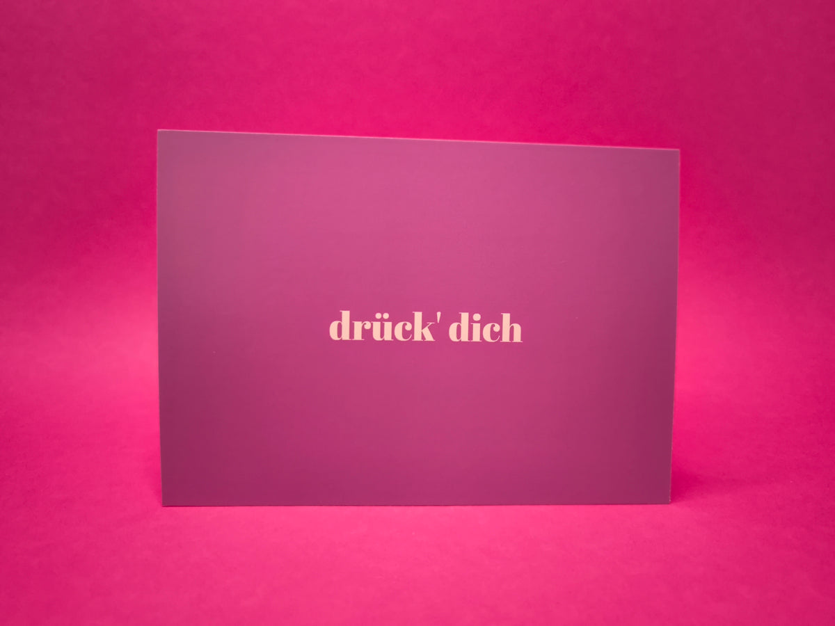 Drück’ dich Postkarte | Umarmung Grußkarte | Karte für Herzensmenschen | Kleine Aufmerksamkeit | Geschenk für beste Freundin | Friendship Card