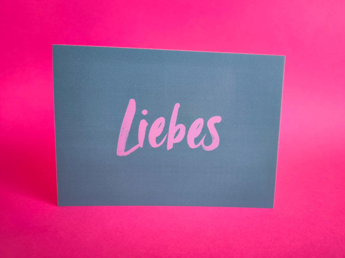 Liebes Postkarte
