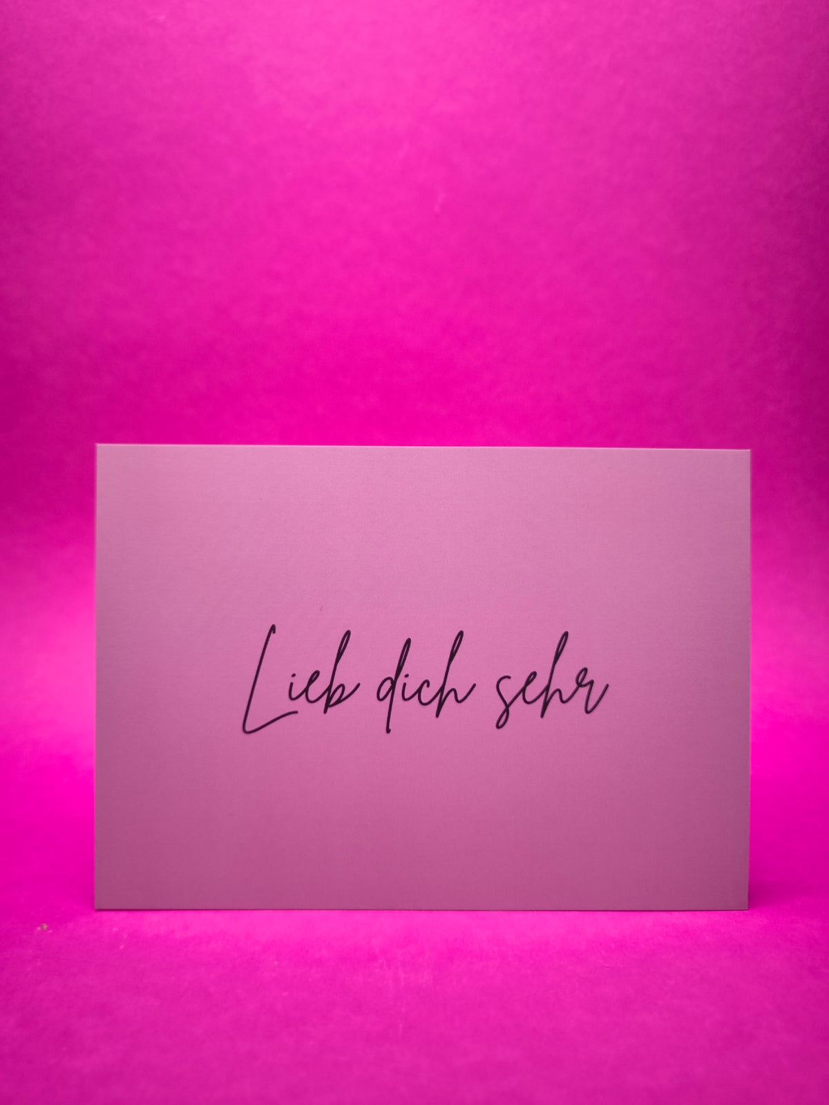 Lieb dich sehr Postkarte