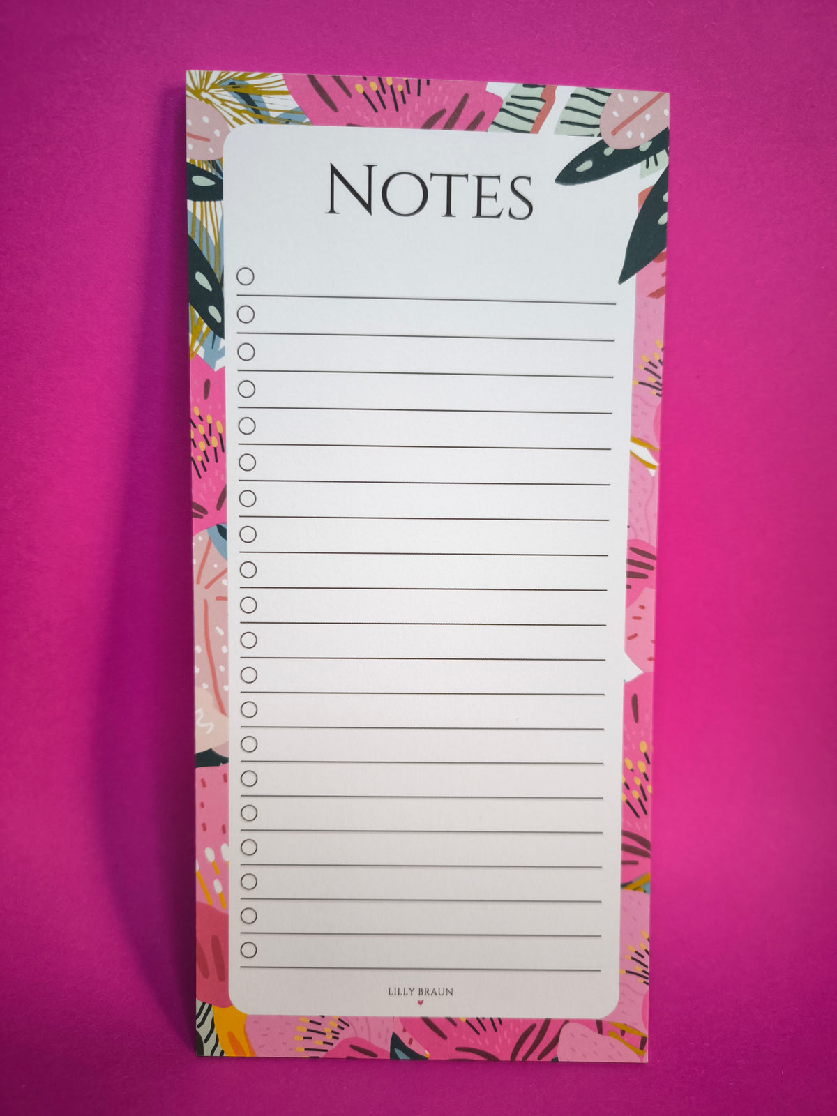 Notizblock Wild Flower von Lilly Braun