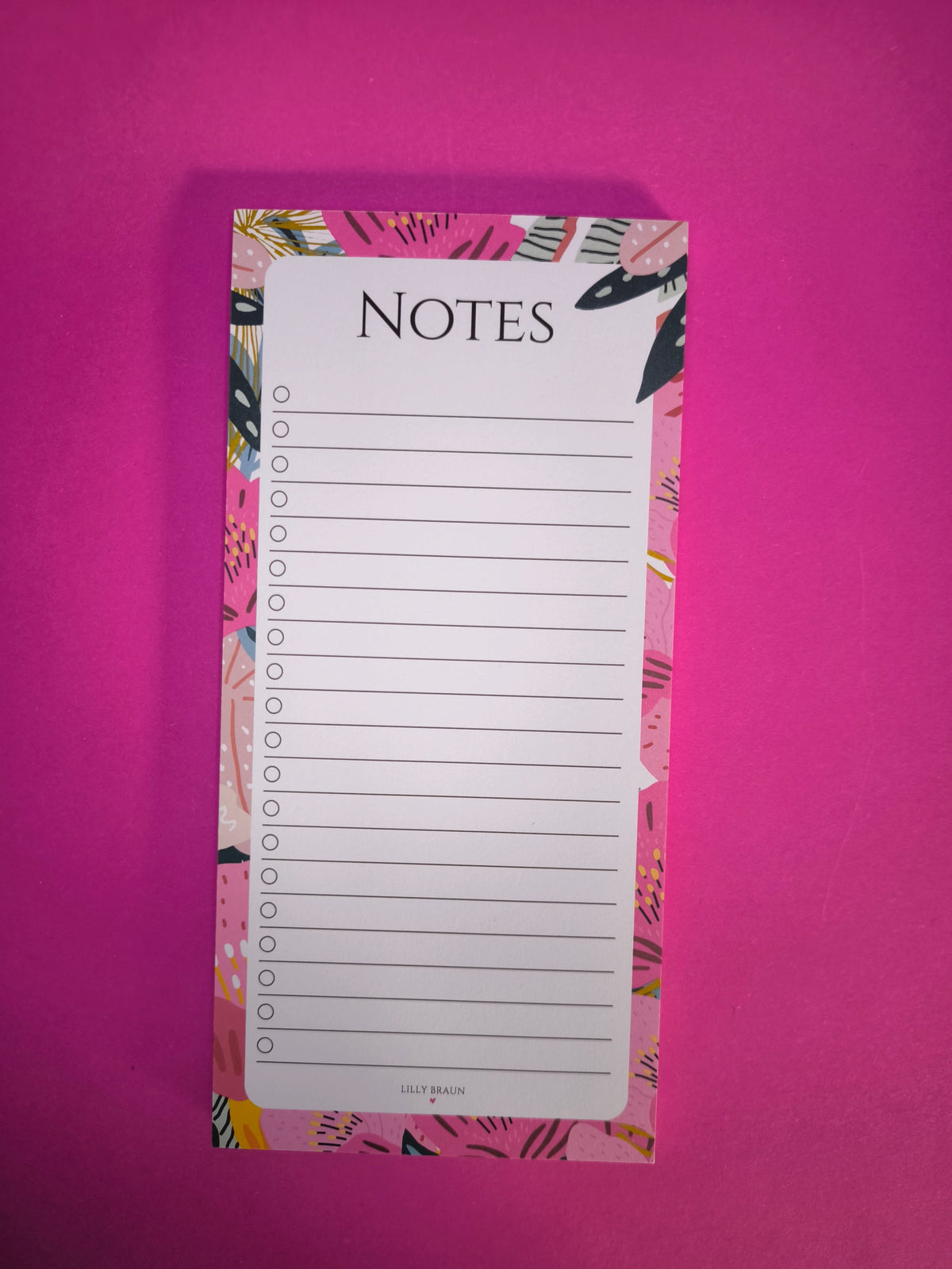 Notizblock Wild Flower von Lilly Braun