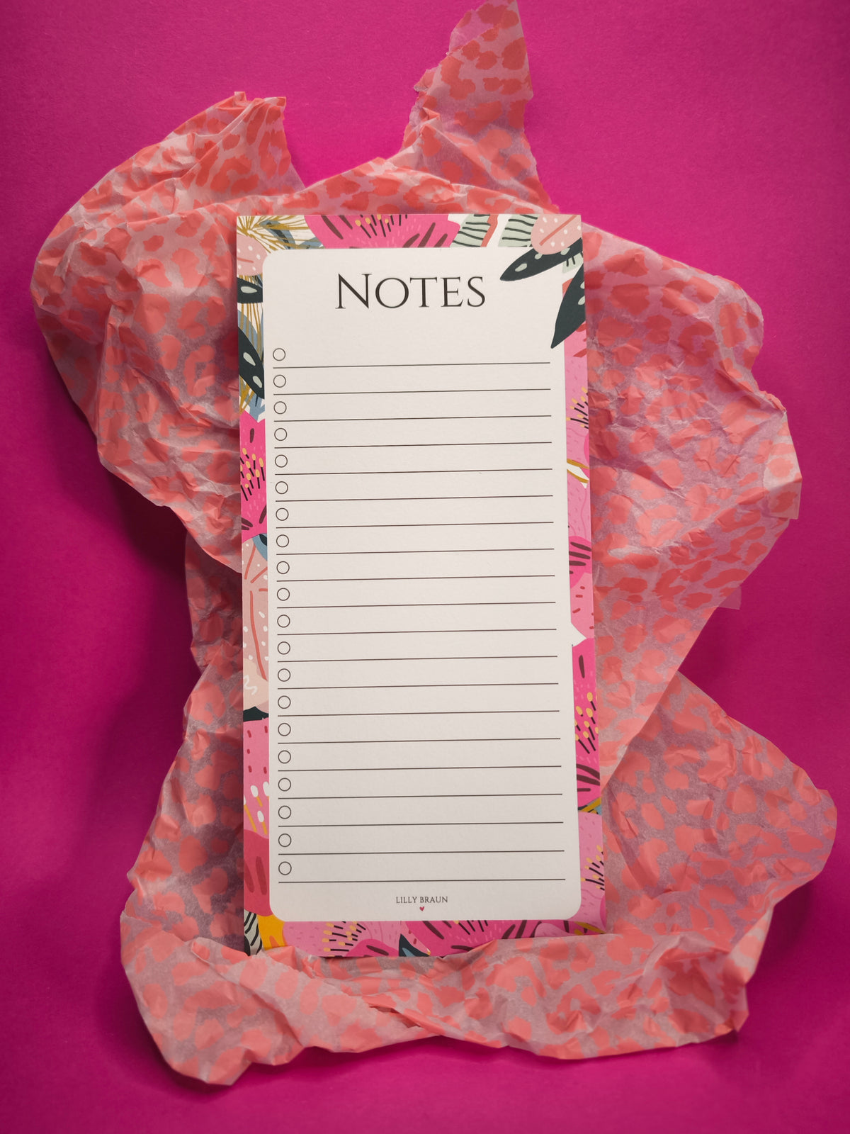 Notizblock Wild Flower von Lilly Braun