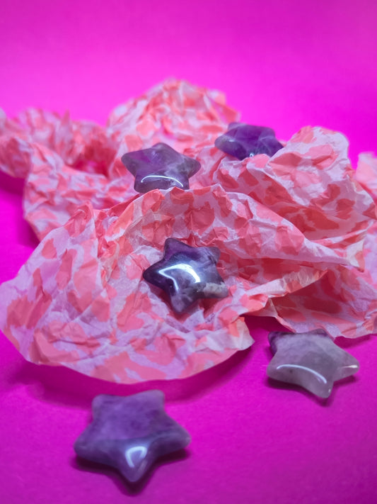 Amethyst Stern Glücksbringer Sorgenstein