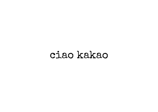 Ciao Kakao Postkarte | Lustige Typografie Karte | Minimalistische Aesthetic Postcard | Cute German Quote Print | Digital Download |