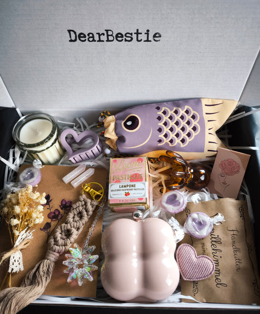 BestieTreat Geschenkbox für beste Freundin | Bestie Box mit Süßigkeiten & Selfcare | Cute Geschenkidee| Aesthetic Box | Wellness Geschenk | Birthday Gift