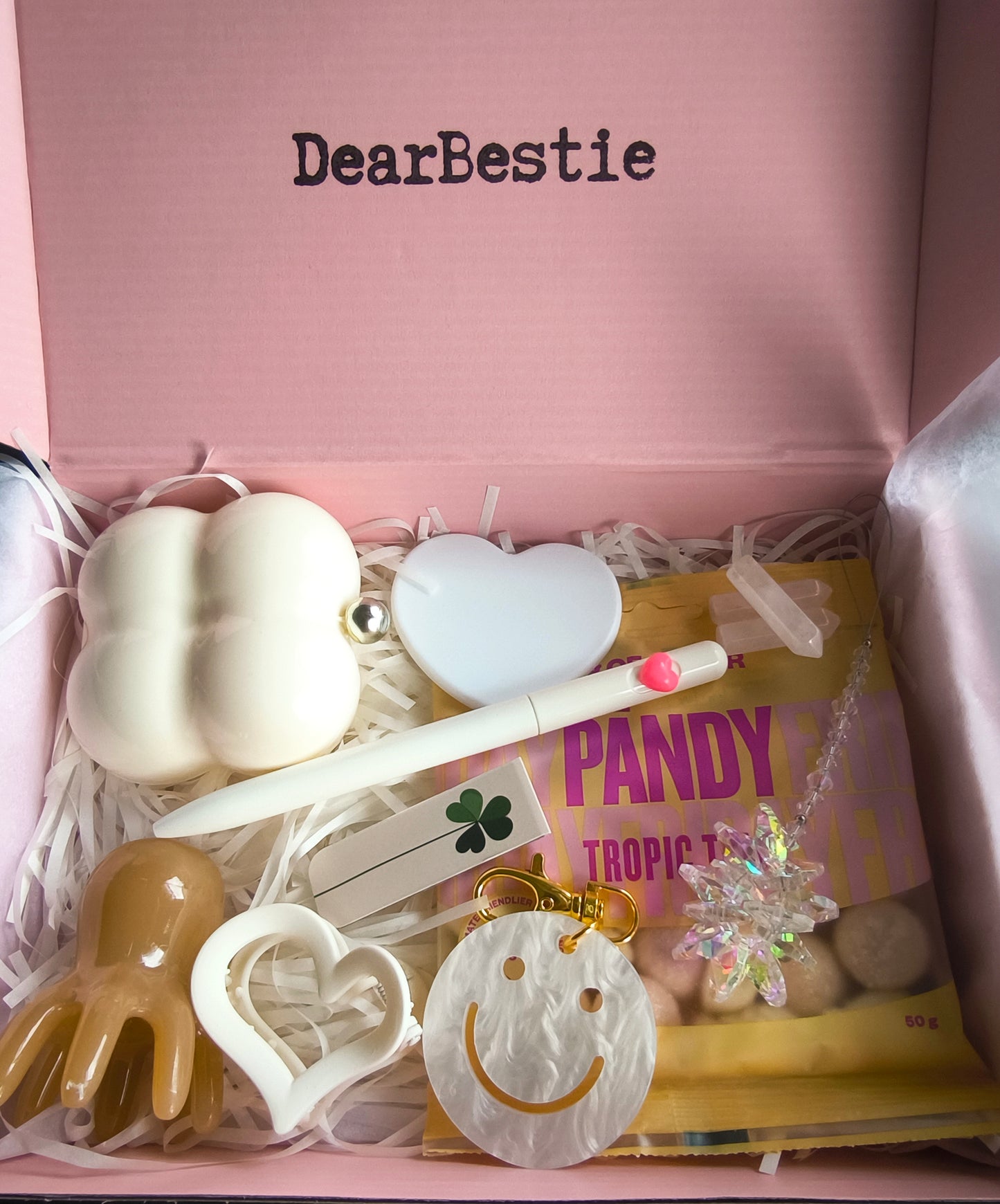 BestieMini WEIß Geschenkbox für beste Freundin | Cute Selfcare Box | Kawaii Aesthetic Geschenk | Wellness Geschenk Freundin | Cozy Bestie Box | Birthday Gift Box