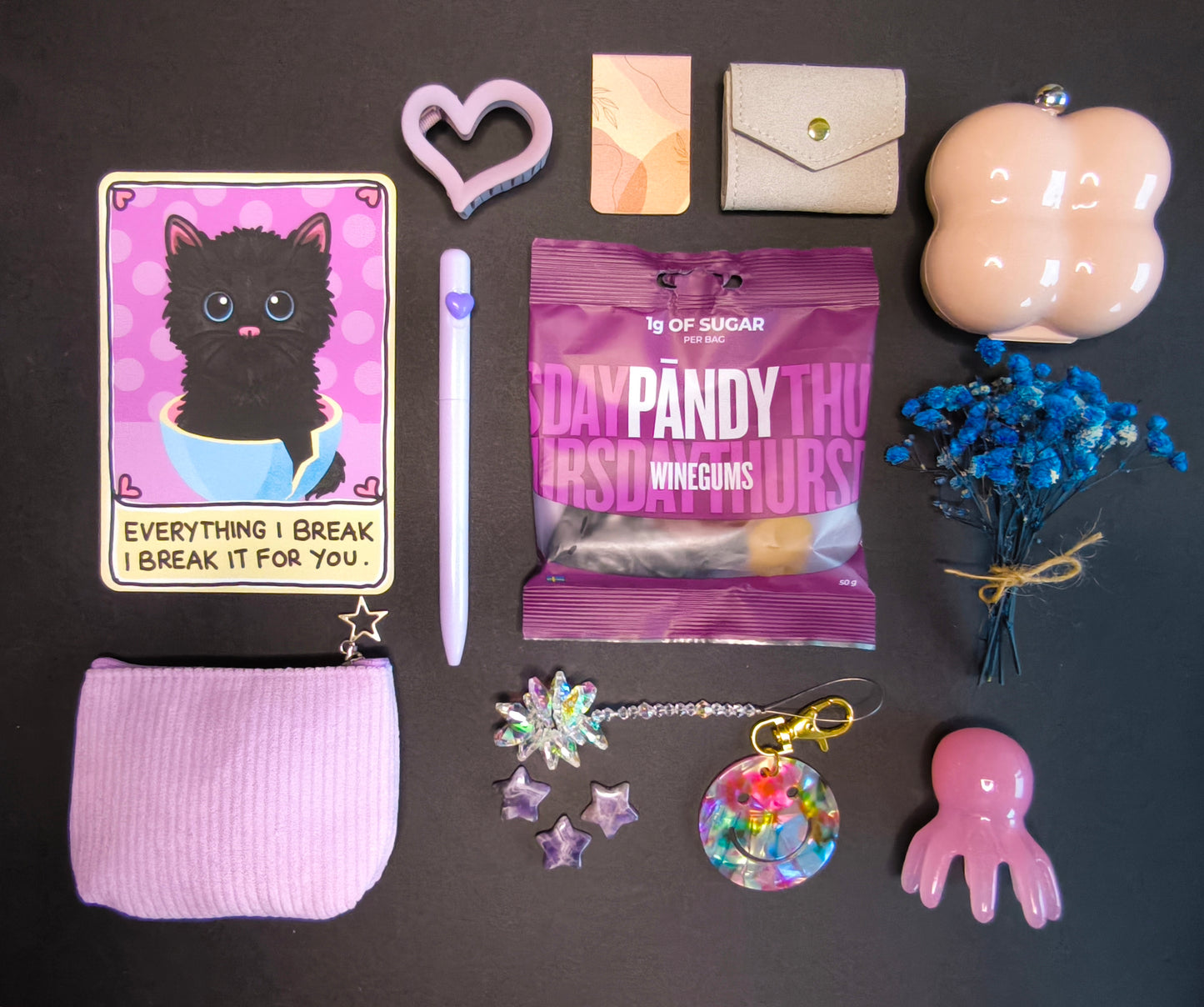 BestieMini LILA Geschenkbox für beste Freundin | Cute Selfcare Box | Kawaii Aesthetic Geschenk | Wellness Geschenk Freundin | Bestie Box Rosa Lila | Birthday Gift Box