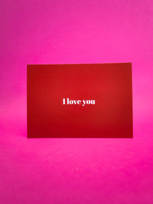 I Love You Postkarte