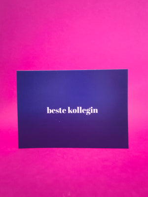 Beste Kollegin Postkarte