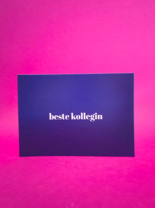 Beste Kollegin Postkarte