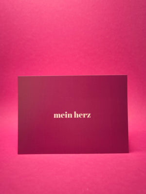 Mein Herz Postkarte