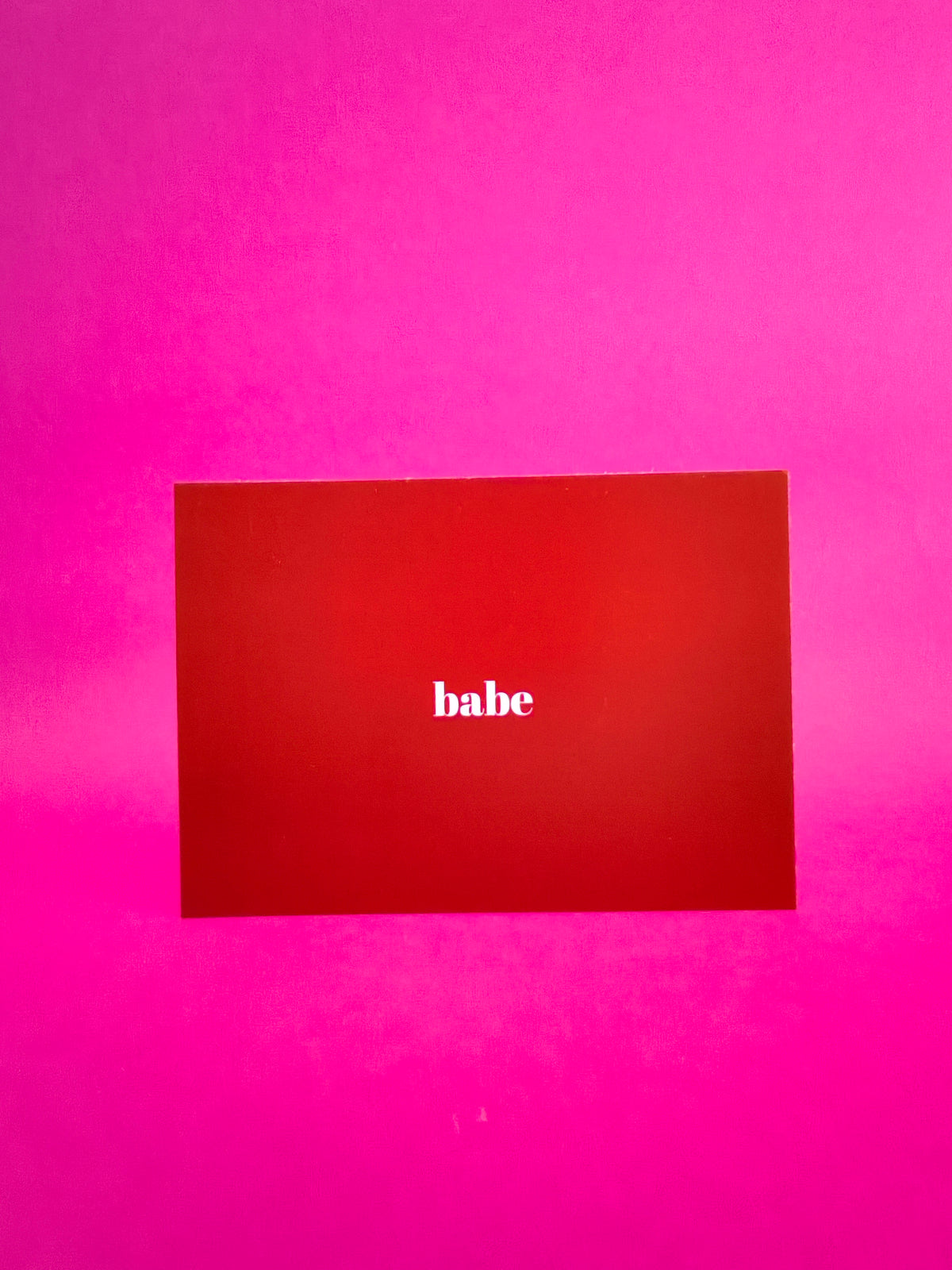 Babe Postkarte | Liebe Grußkarte | Karte für Lieblingsmensch | Bestie Card | Kleine Aufmerksamkeit