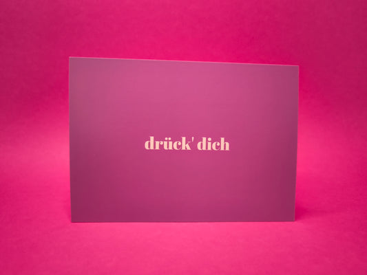 Drück’ dich Postkarte | Umarmung Grußkarte | Karte für Herzensmenschen | Kleine Aufmerksamkeit | Geschenk für beste Freundin | Friendship Card