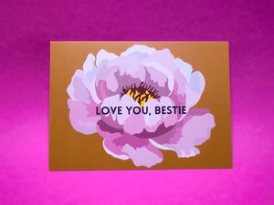 Love You Bestie Postkarte