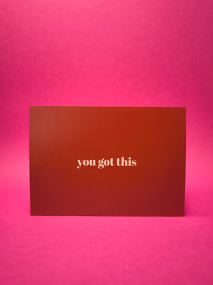 You Got This Postkarte