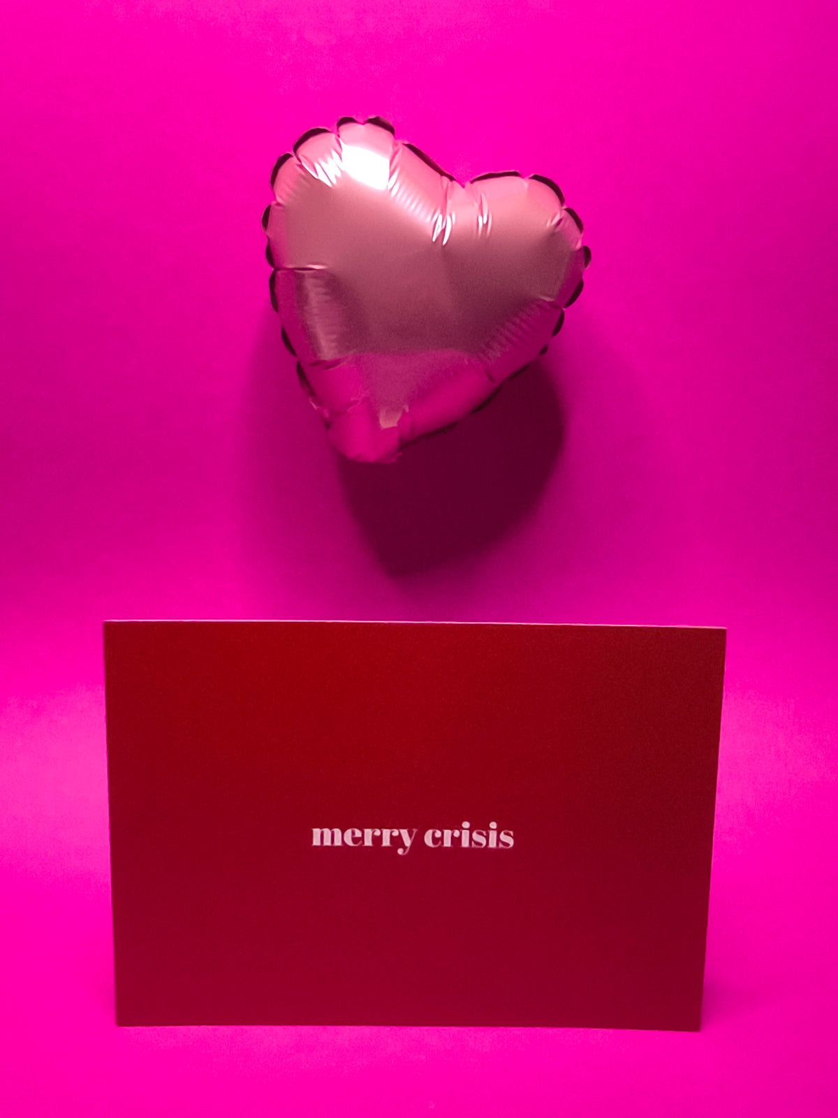 Merry Crisis Postkarte | Lustige Weihnachtskarte | Weihnachten für Freundin | Funny Christmas Card | Grußkarte